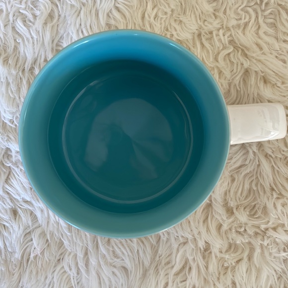 Reindeer and Christmas Lights Gold Trim Holiday Oversized Mug by Morris National - Picture 5 of 6